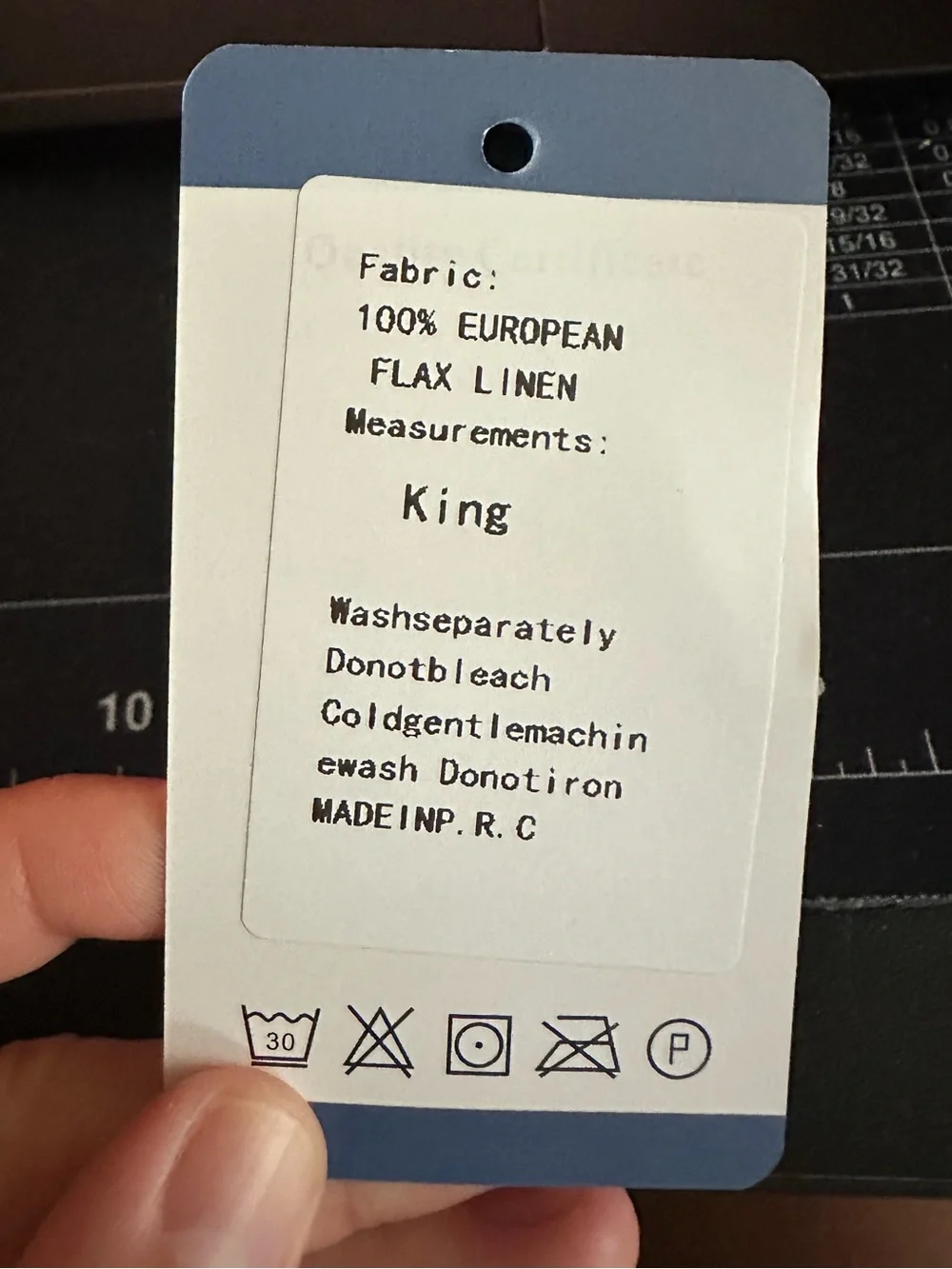 Linen Neutral Cream King Sheets
